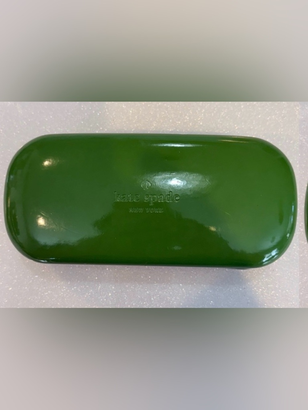 Kate Spade Vibrant Kelly Green Sunglasses Case For Large Sunglasses Hard Hinged